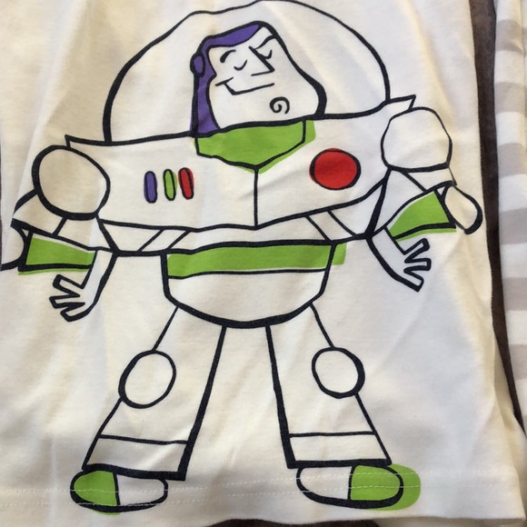 Hanna Andersson Toy Story collection pajamas featuring Buzz Lightyear, size 12. - Picture 4 of 7